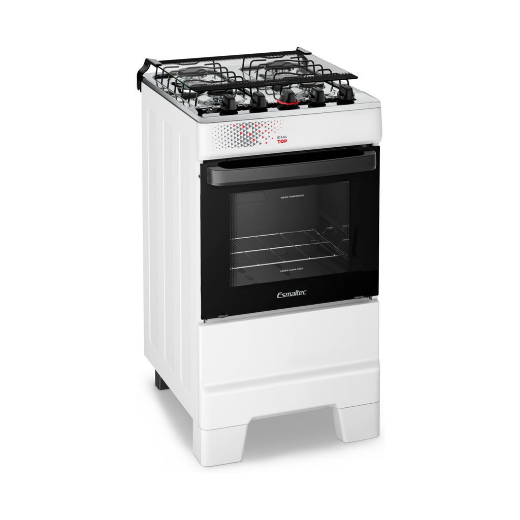 Esmaltec Ideal Top 4 bocas branco bivolt GLP — Lanchonete restaurante pequeno