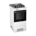 Fogão Esmaltec Ideal Top 4 Bocas Branco — Vista lateral esquerda forno 50L