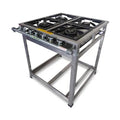 Fogão Industrial Cristal Aço Luxo Inox 4 Bocas 30x30 - vista 1