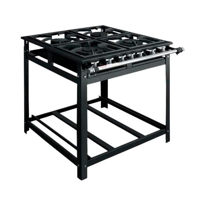 Fogão Industrial Cristal Aço Economy 4 Bocas 30x30 Baixa Pre - vista 2