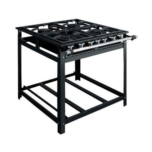 Fogão Industrial Cristal Aço Economy 4 Bocas 30x30 Baixa Pre - vista 2