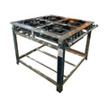Fogao Industrial 4 Bocas 40x40 QD Inox Master Removivel Cristal Aco GLP BP - Vista profissional