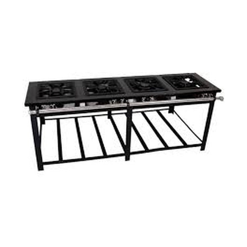 Fogão Industrial 4 Bocas 40x40 Queimador Duplo Baixa Pressão Linha Master Cristalaço