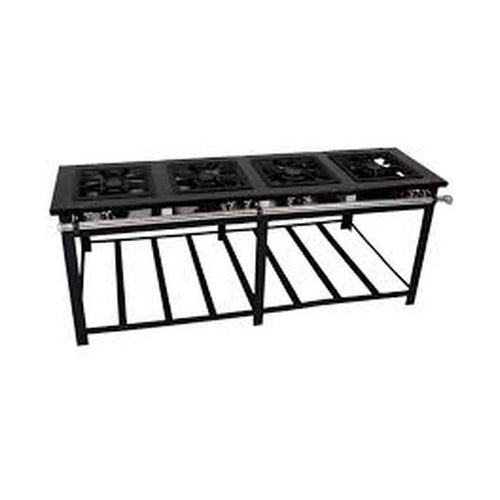 Fogão Industrial 4 Bocas 40x40 Queimador Duplo Baixa Pressão Linha Master Cristalaço