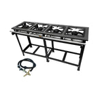 Fogão Industrial 4 Bocas 40x40 Queimador Simples Alta Pressão Linha Master Cristalaço