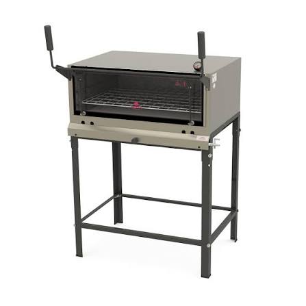 Forno refratário a gás Progás PRP-860 inox com cavalete e porta guilhotina