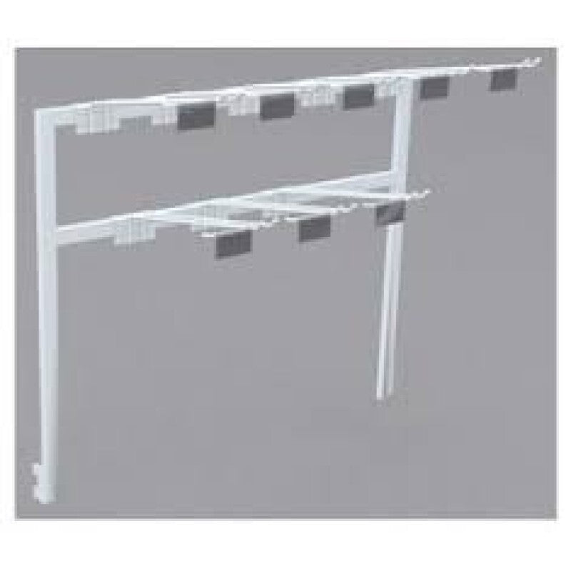 Gancho para Vassoureiro New Plus Preto S&A Gôndola Supermercado — Vista lateral