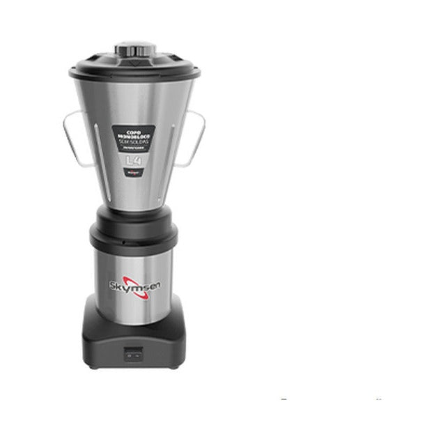 Liquidificador comercial inox Skymsen L4 4 litros copo monobloco bivolt 665W 3500rpm