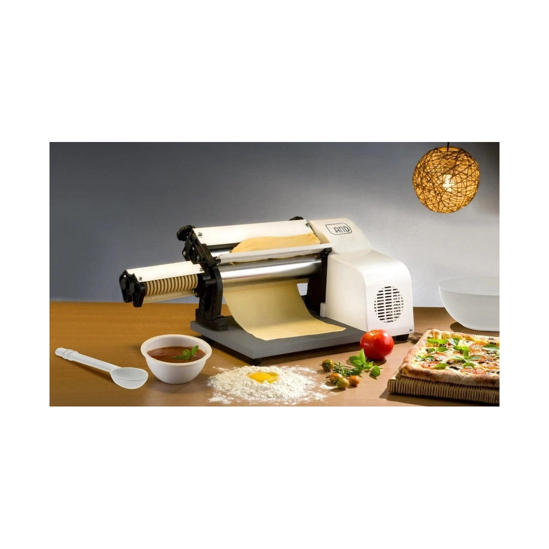 Laminador Industrial Massas Anodilar 28cm cortador 220V cinza carenagem ABS padaria pizzaria pastelaria - vista 3