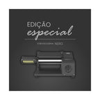Laminador Industrial de Massas Anodilar 28cm com cortador 220V carenagem ABS nero cromado padaria pizzaria pastelaria - vista 3