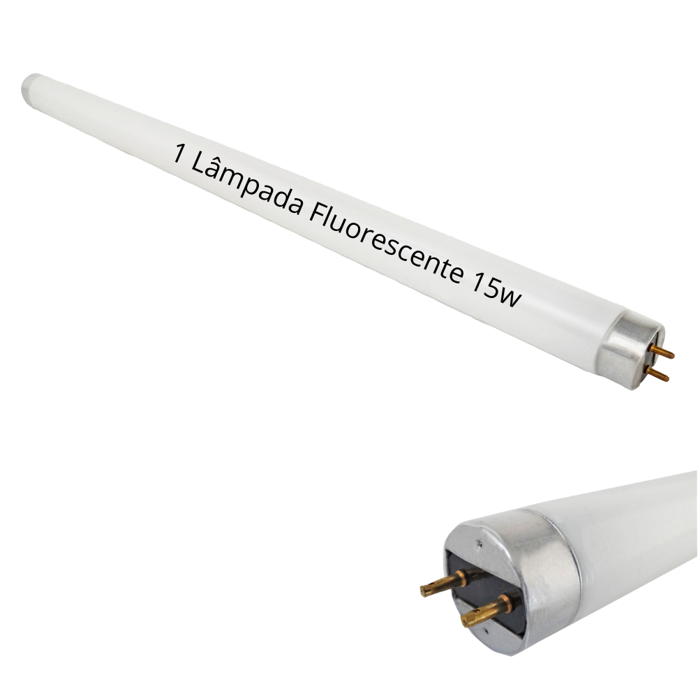 Luz Negra Black Light 15W T8 Fly Pest Store Reposição Armadilha Insetos — Vista lateral