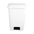 Lixeira com Pedal 25L Branca — Cesto de Lixo para Cozinha Industrial e Restaurante
