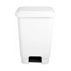 Lixeira com Pedal 50 Litros Branca Lar Plasticos Cozinha Profissional - Vista frontal profissional