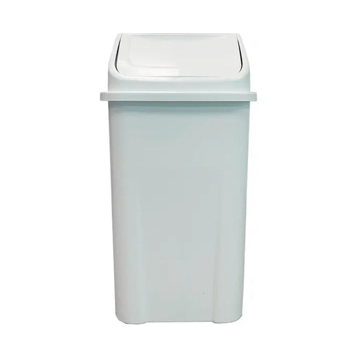 Lixeira Basculante 100L Branca Lar Plásticos — Cesto de Lixo Grande para Cozinha Industrial e Açougue