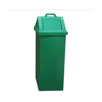 Lixeira Basculante 100 Litros Verde UBL Lar Plasticos - Coleta Seletiva Vidro 44x46x84cm
