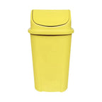 Lixeira Basculante 60L Amarela — Cesto de Lixo Plástico para Cozinha Industrial, Restaurante e Comércio - vista 2