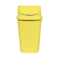 Lixeira Basculante 60L Amarela — Cesto de Lixo Plástico para Cozinha Industrial, Restaurante e Comércio
