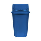 Lixeira Basculante 60 Litros Azul Lar Plasticos Coleta Seletiva - Vista frontal profissional