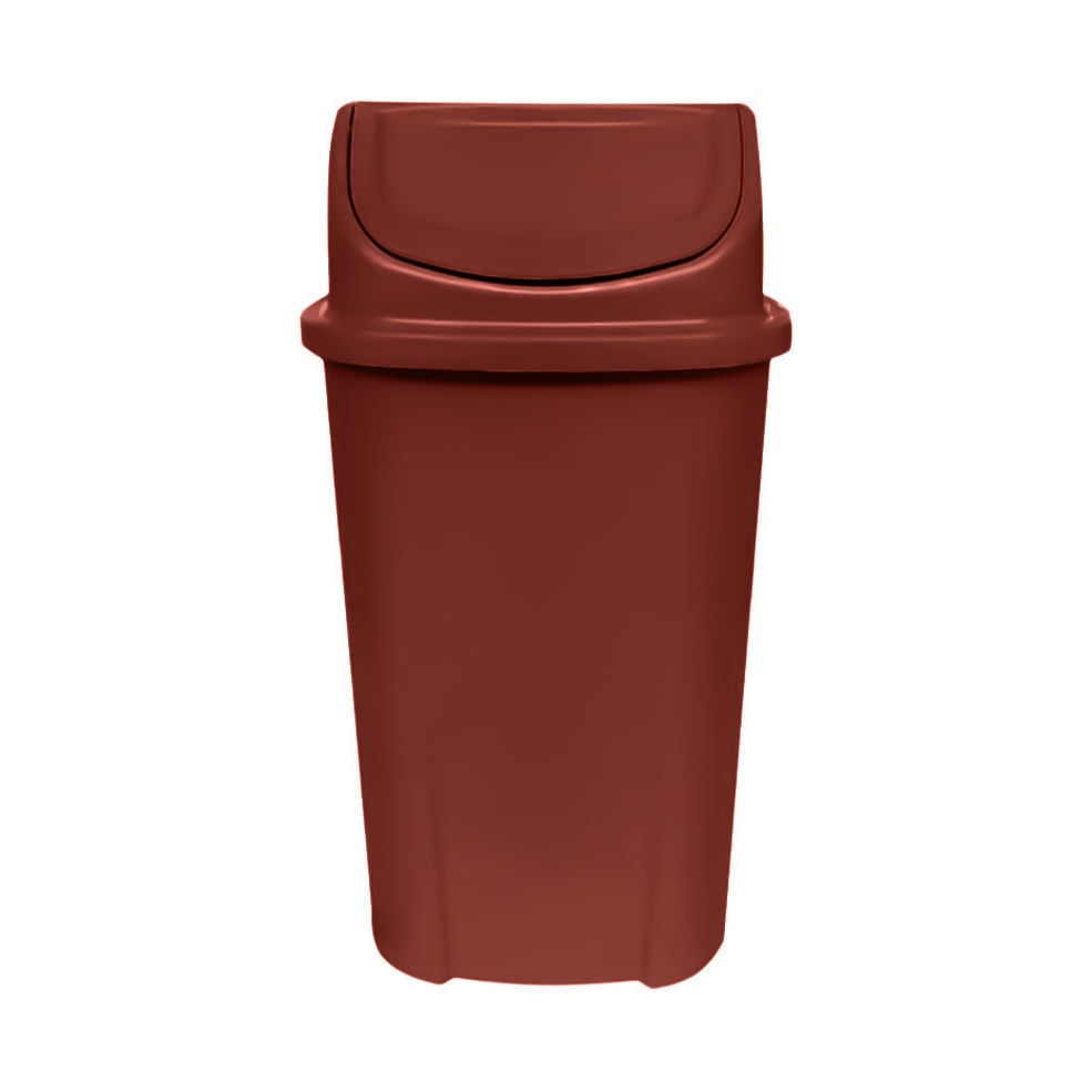 Lixeira Basculante 60L Marrom Lar Plásticos