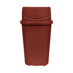 Lixeira Basculante 60L Marrom Lar Plásticos