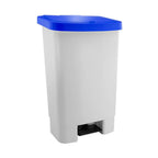 LIXEIRA PLASTICA 50 LITROS - BRANCA C/ TAMPA AZUL DELL - Ficha técnica completa