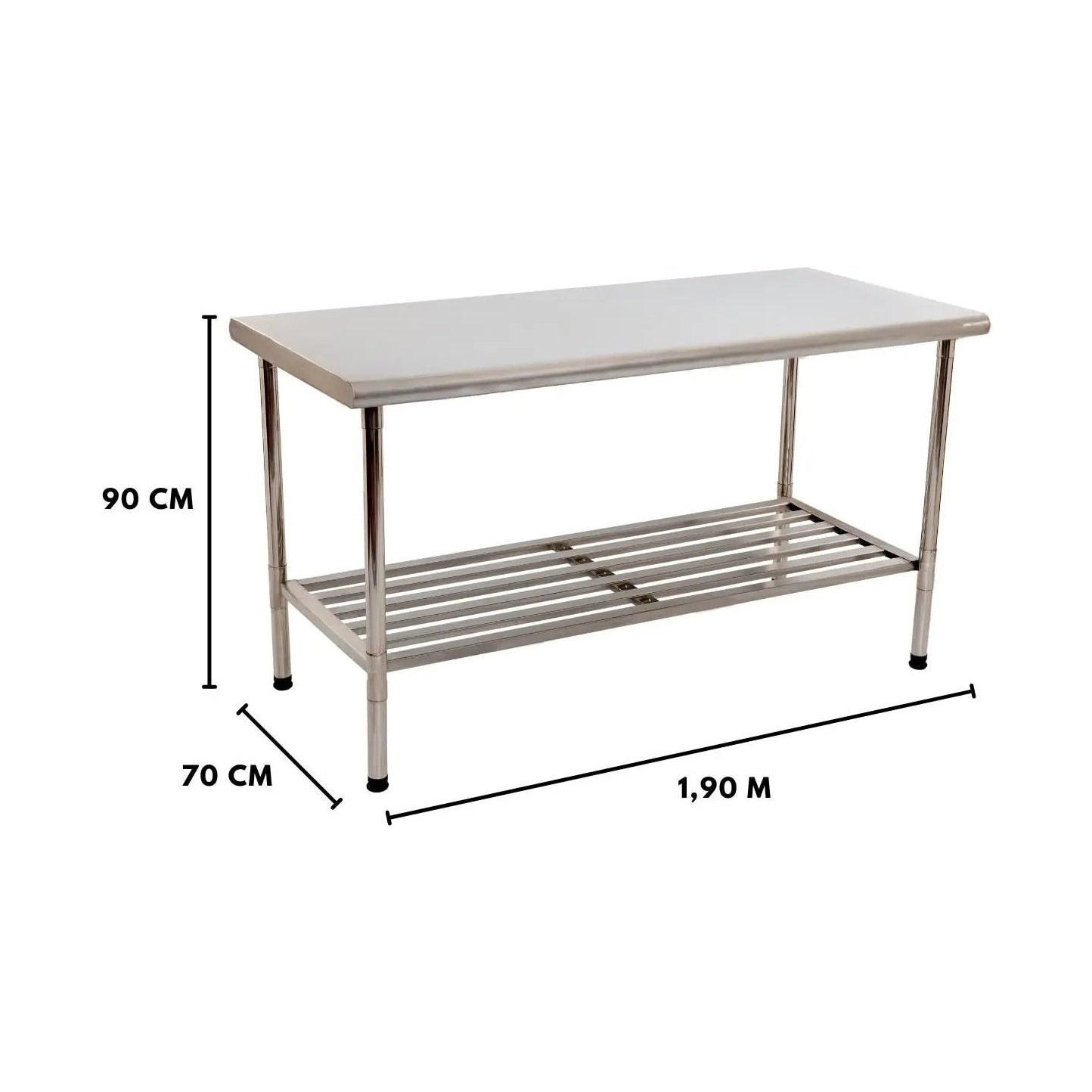 Imeca Mesa Inox Imeca — Mesa de Trabalho em Aço Inox para Cozinha Industrial — imagem 1
