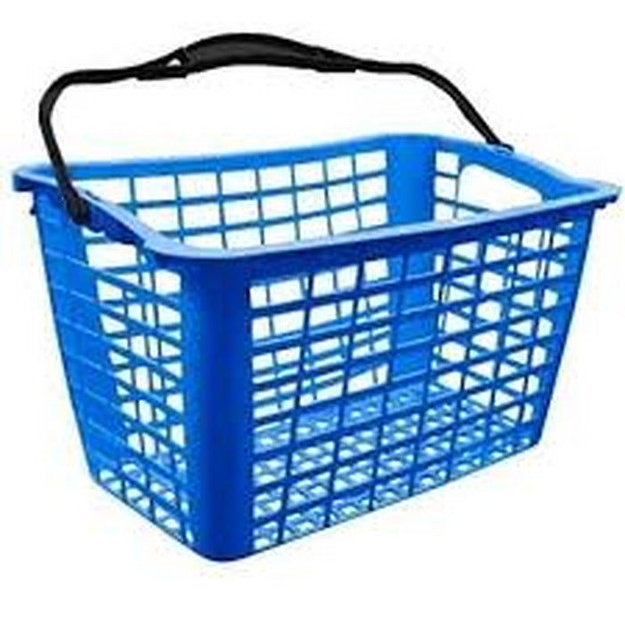 CESTO PARA CARRINHO AZUL ALCA PT SIRIS P/ ESTR PLASCAR - Vista frontal profissional