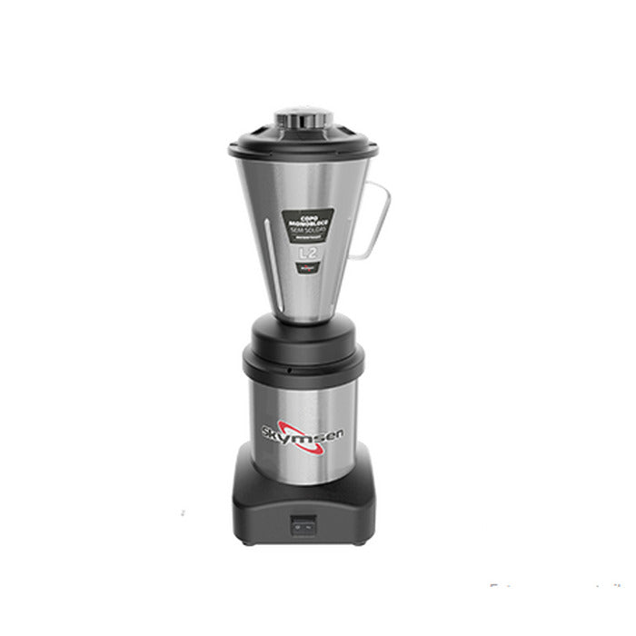 Liquidificador Comercial Inox Skymsen L2 127/220V Monofásico - Vista frontal profissional