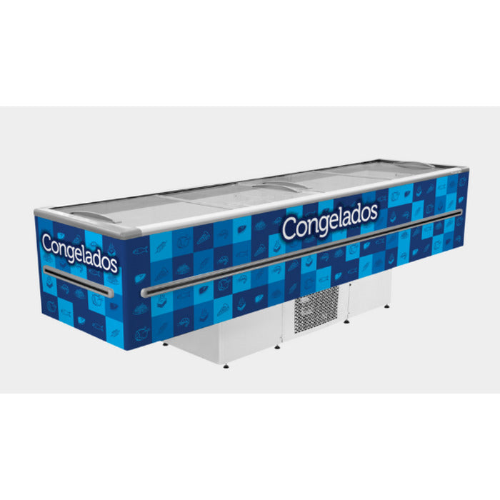 Ilha Expositora Congelados Fricon 820 Litros ICED 820 Azul LED - 220V — Equipamento comercial MakNorte