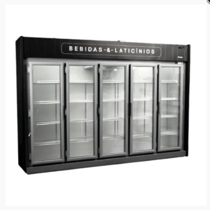 Auto Serviço Refrigerado Termisa ASMRF 300 5 Portas Interno Preto 220V - Vista frontal profissional