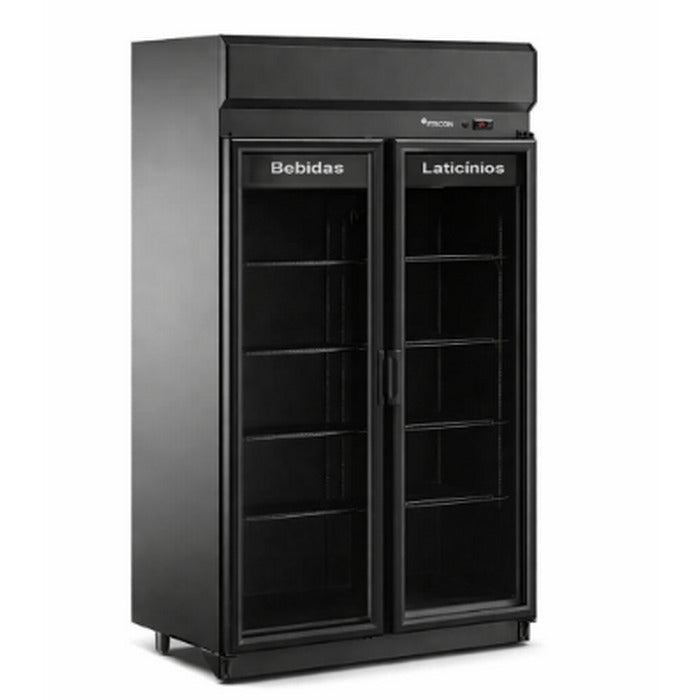 Conservador Auto Serviço Fricon ACFM 785 Total Black 2 Portas Vidro 785L - Vista frontal