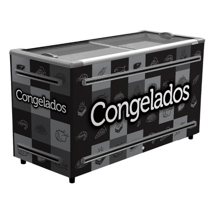 ビリヤード Icelake Ilha Expositora Congelados Fricon ICED 503 V 220V Preta