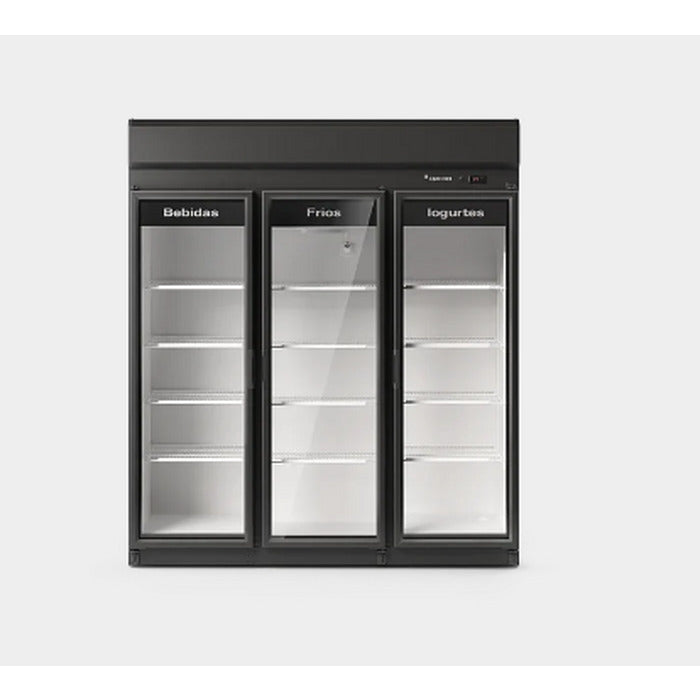 Conservador Vertical Fricon VCED 1220 Total Black 2 Portas 1220 Litros - Vista frontal