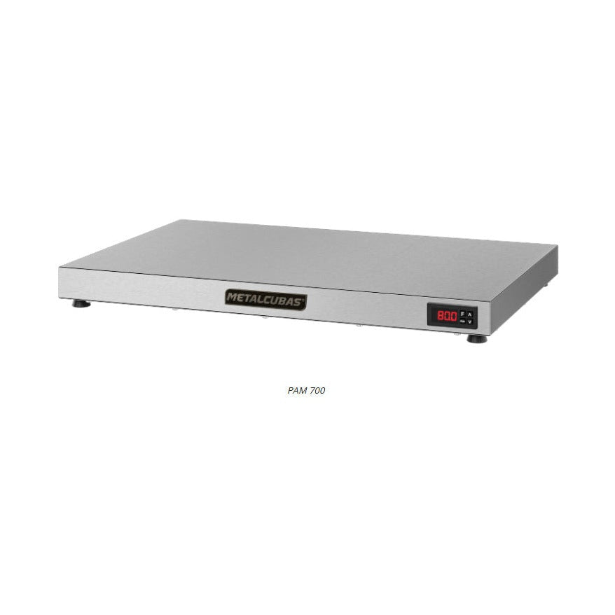Pista Aquecida Metalcubas PAM 700 70cm 220V inox estufa para manter pratos lanches baixelas quentes - vista 1