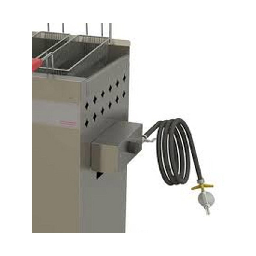Fritadeira Progas PR-2000BPG — registro esfera drenagem e suporte