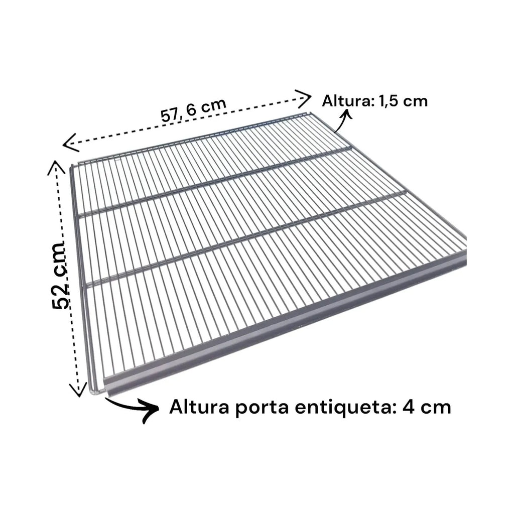 Prateleira Grade Original Imbera CCV355 VRS19 preta 58x51,5cm peça reposição cervejeira expositor - vista 3