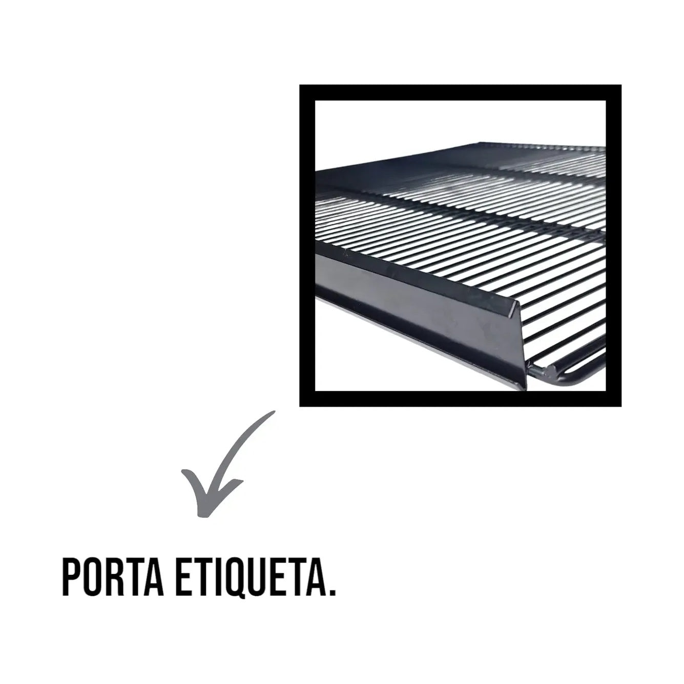 Prateleira Grade Original Imbera CCV355 VRS19 preta 58x51,5cm peça reposição cervejeira expositor - vista 4