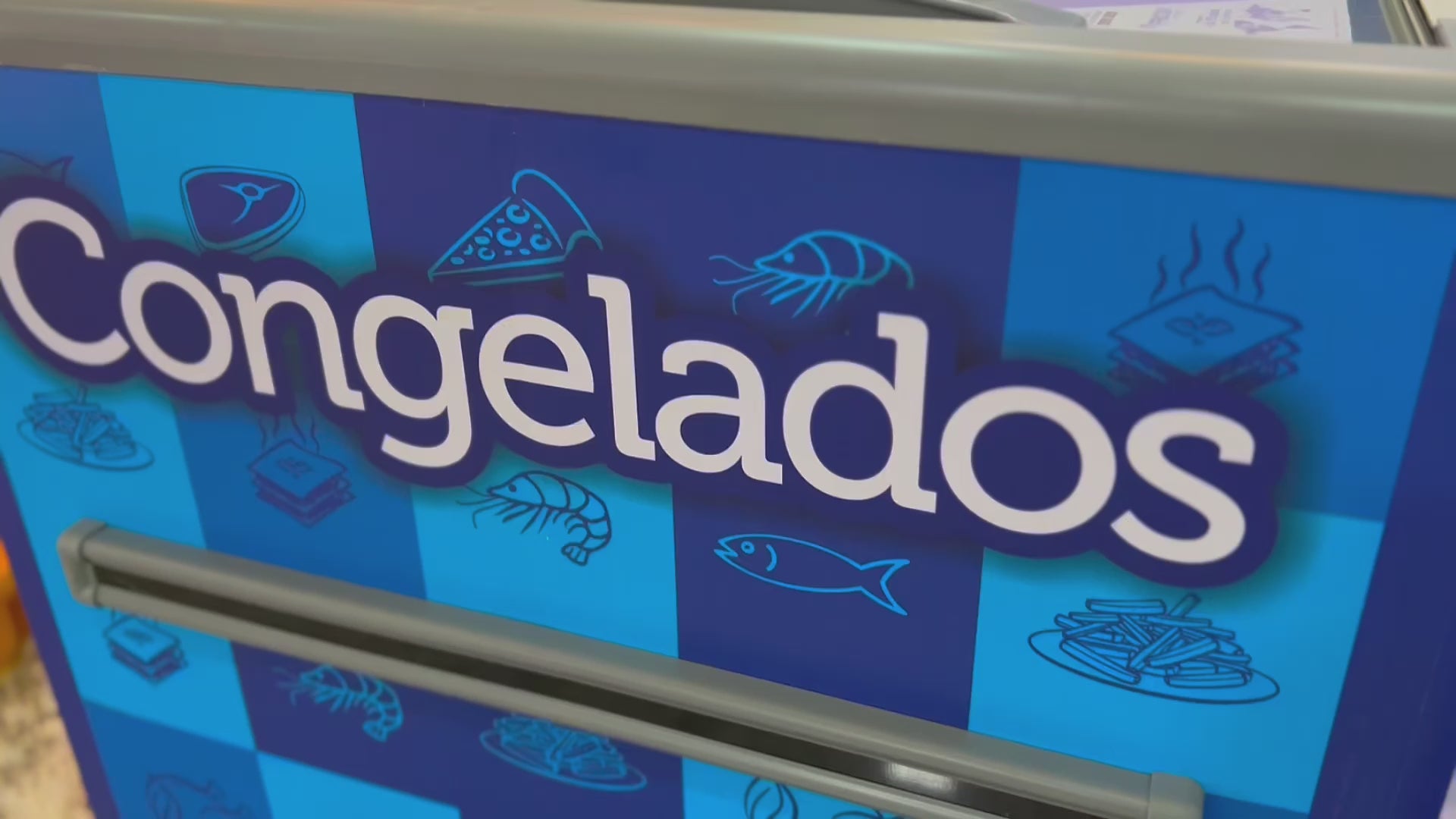Ilha Expositora Congelados Fricon ICED 568 Azul 568L 2 Metros Dupla Ação 220V