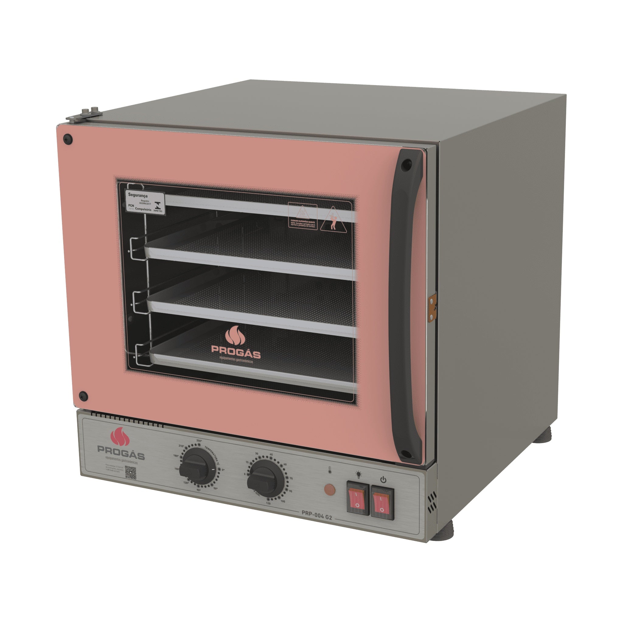 Forno Turbo Elétrico Progás PRP-004 G2 analógico 220V rosa 56L 4 esteiras - vista 2