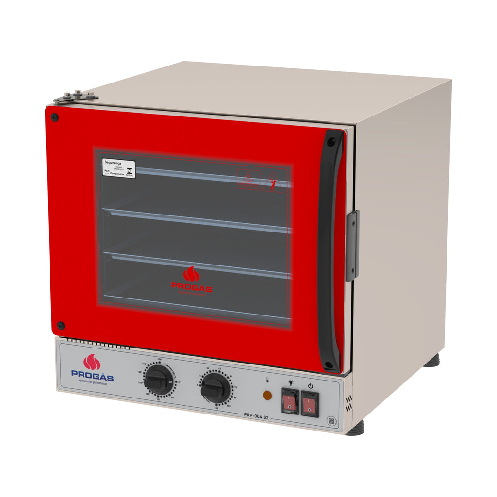 Forno Elétrico Turbo Progas PRP-004 G2 vermelho 220V analógico padaria artesanal lanchonete - vista 1