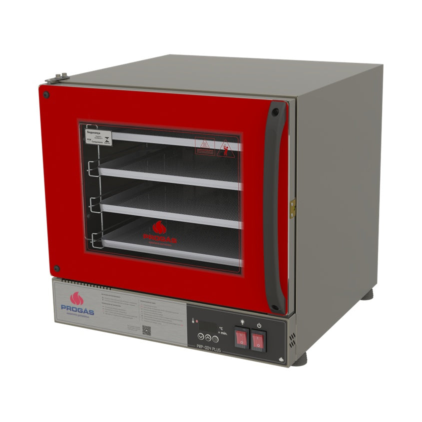 Forno Turbo Elétrico Progás PRP-004 Plus digital 220V vermelho 56L 4 esteiras - vista 3