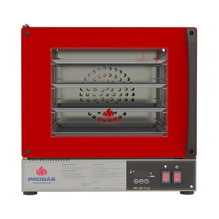 Forno Turbo Elétrico Progás PRP-004 Plus digital 220V vermelho 56L 4 esteiras - vista 4