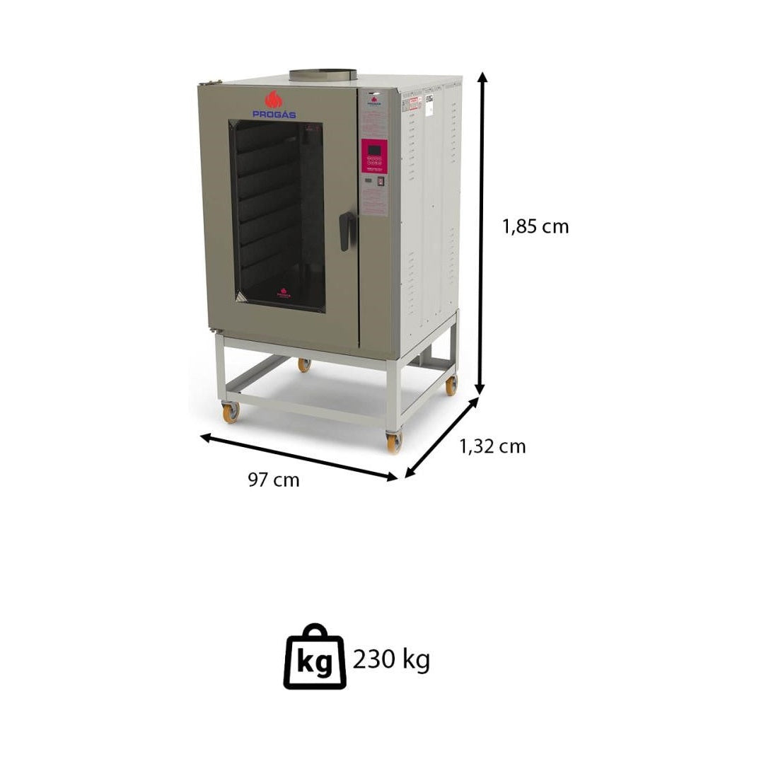 Forno Turbo a Gás GLP Progás PRP-10000ST G2 127V/220V Monofásico (apenas para painel/turbina/lâmpada) industrial padaria - vista 5