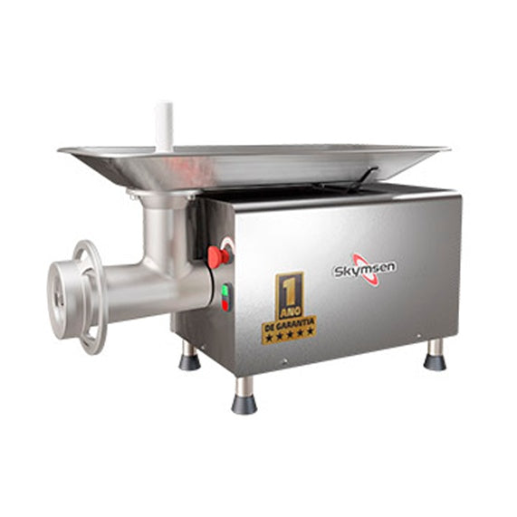 Picador de Carne Skymsen PSP-98T 380V trifásico — corpo em aço inox 304 — vista frontal