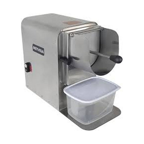 Desfiador de Carne BIMG Metvisa RDA — vista frontal com 3 discos inox 45 kg/h