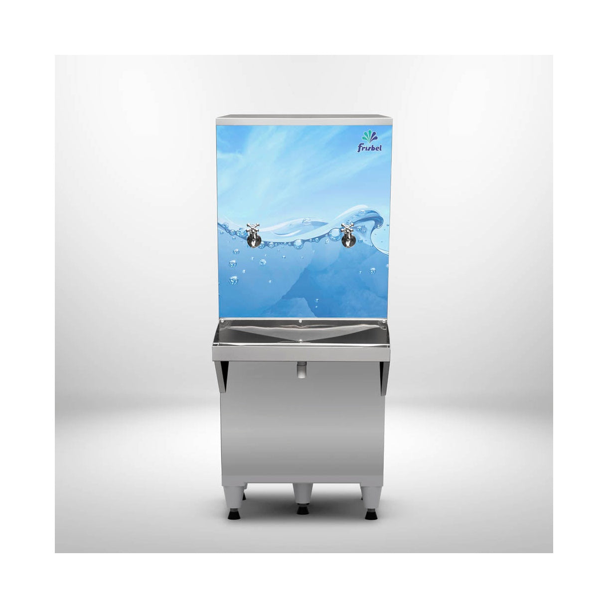 Resfriador de Água Industrial Frisbel B50 Coluna 50L — 17L/h de Refrigeração, Inox, 220V