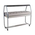 Buffet Térmico Self-Service 8 GNs Cinza para Restaurante
