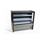 Vitrine Natural Polar PVNP 125 1,25m expositor sem refrigeração com portas bandejas padaria confeitaria pães doces - vista 4